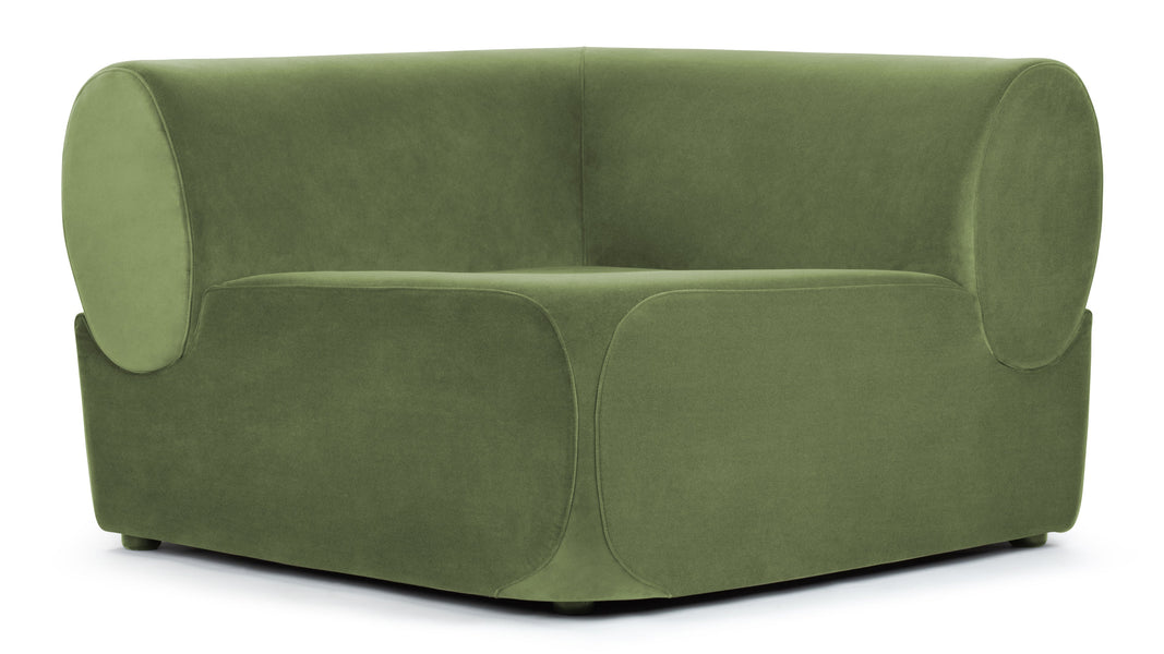 LöweLeo - Leo Module, Corner, Lichen Plush Velvet