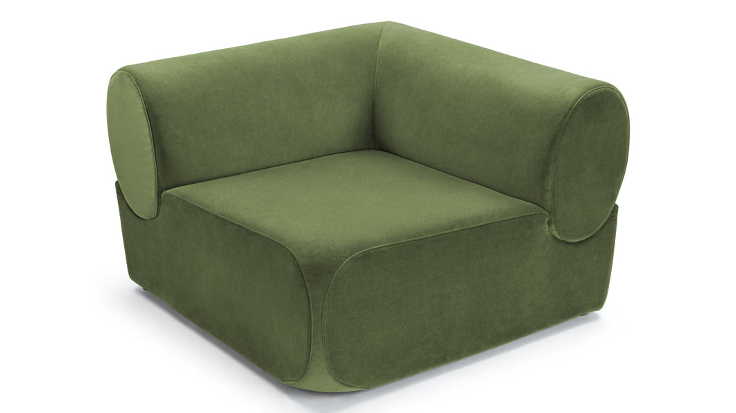 LöweLeo - Leo Module, Corner, Lichen Plush Velvet