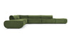 Leo - Leo - Leo Sectional, Left Corner, Lichen Plush Velvet - Image 1