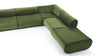 Leo - Leo - Leo Sectional, Right Corner, Lichen Plush Velvet - Image 7