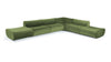 Leo - Leo - Leo Sectional, Right Corner, Lichen Plush Velvet - Image 5