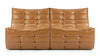 Tyge - Tyge - Tyge Two Seater Sofa, Bourbon Vegan Leather - Image 1