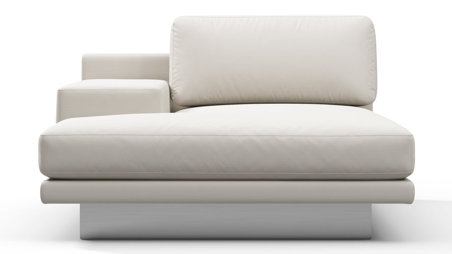 AlessioAlessio - Alessio Outdoor Module, Left Arm Chaise, Shell Performance Weave