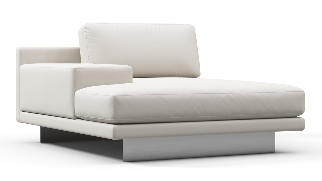 AlessioAlessio - Alessio Outdoor Module, Left Arm Chaise, Shell Performance Weave