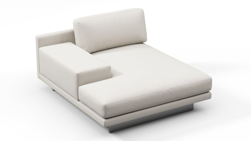 AlessioAlessio - Alessio Outdoor Module, Left Arm Chaise, Shell Performance Weave