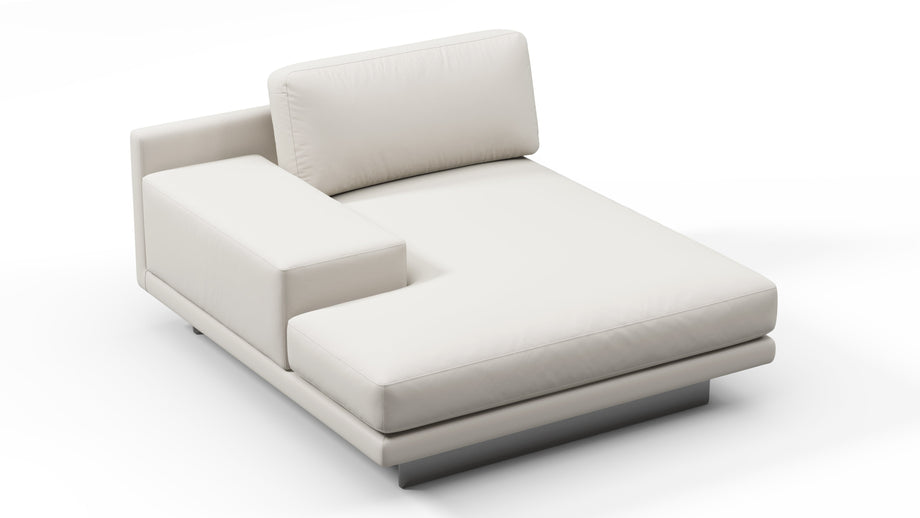 AlessioAlessio - Alessio Outdoor Module, Left Arm Chaise, Shell Performance Weave