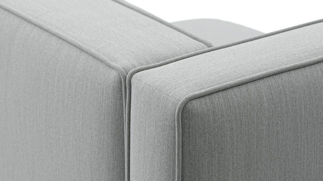BondBond - Bond Outdoor Module, Left Arm, Dove Grey Performance Weave