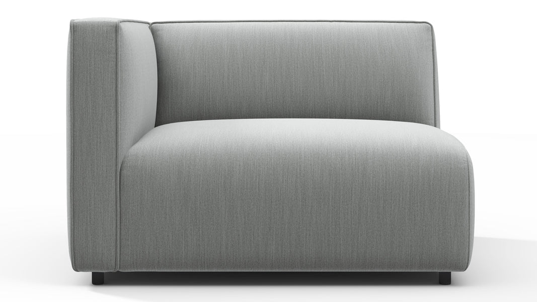 BondBond - Bond Outdoor Module, Left Arm, Dove Grey Performance Weave