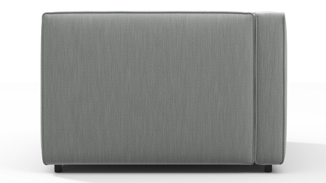 BondBond - Bond Outdoor Module, Left Arm, Dove Grey Performance Weave