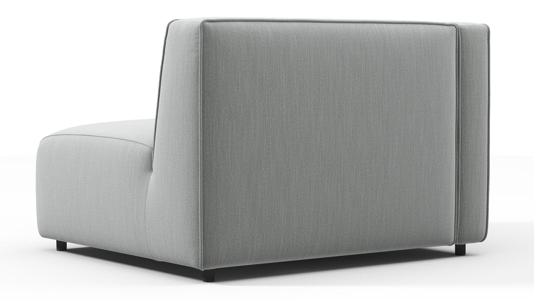 BondBond - Bond Outdoor Module, Left Arm, Dove Grey Performance Weave