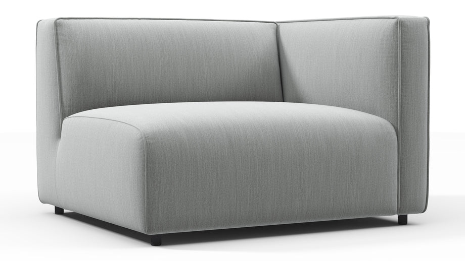 BondBond - Bond Outdoor Module, Right Arm, Dove Grey Performance Weave