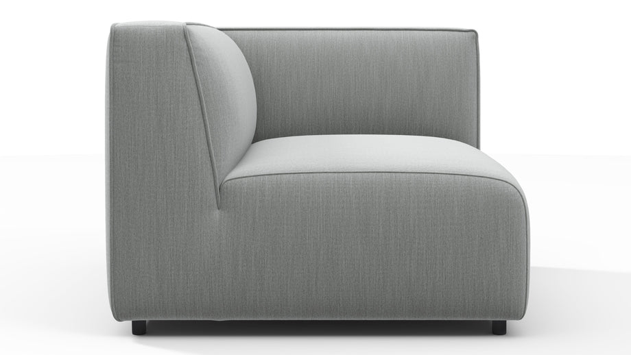 BondBond - Bond Outdoor Module, Right Arm, Dove Grey Performance Weave