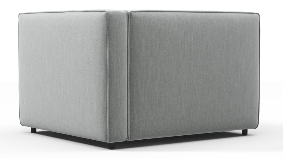 BondBond - Bond Outdoor Module, Right Arm, Dove Grey Performance Weave