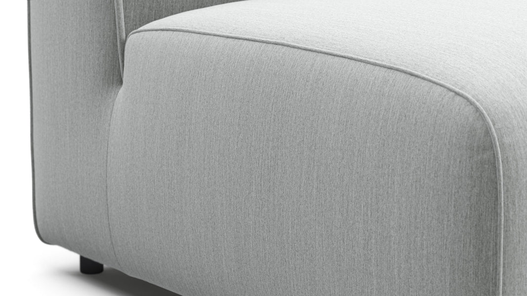 BondBond - Bond Outdoor Module, Armless, Dove Grey Performance Weave