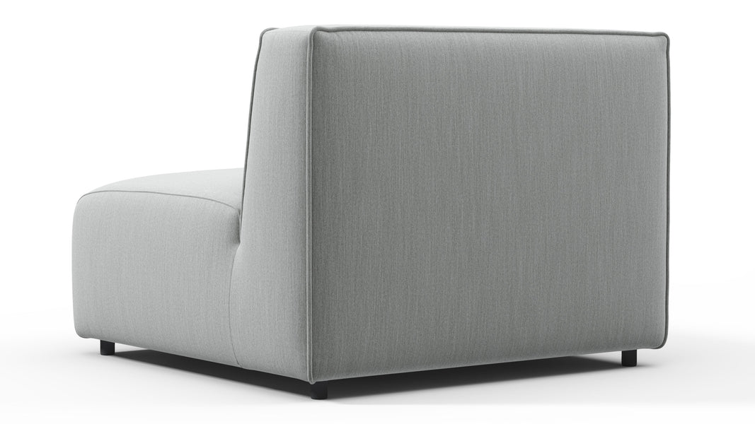 BondBond - Bond Outdoor Module, Armless, Dove Grey Performance Weave