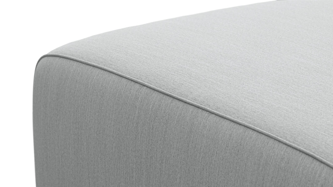 BondBond - Bond Outdoor Module, Ottoman, Dove Grey Performance Weave