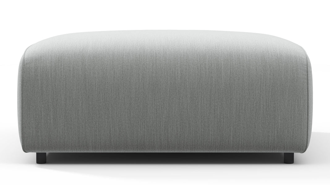 BondBond - Bond Outdoor Module, Ottoman, Dove Grey Performance Weave