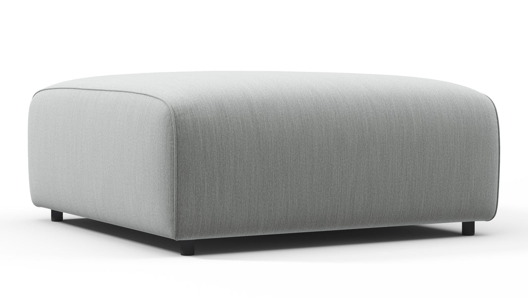 BondBond - Bond Outdoor Module, Ottoman, Dove Grey Performance Weave