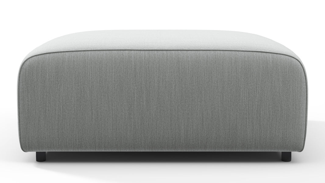 BondBond - Bond Outdoor Module, Ottoman, Dove Grey Performance Weave