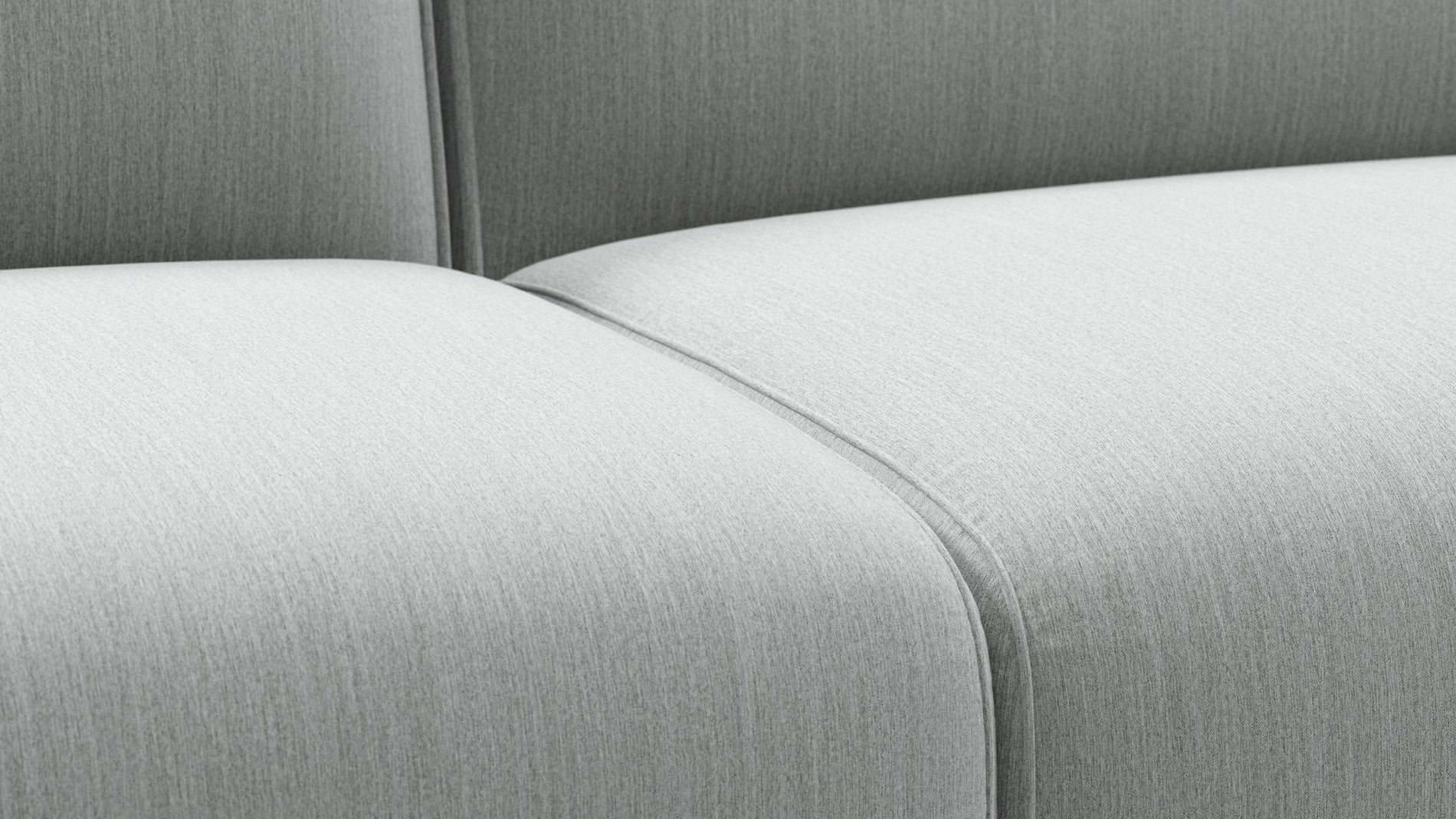 BondBond - Bond Outdoor Sectional, Open End, Right, Dove Grey Performance Weave