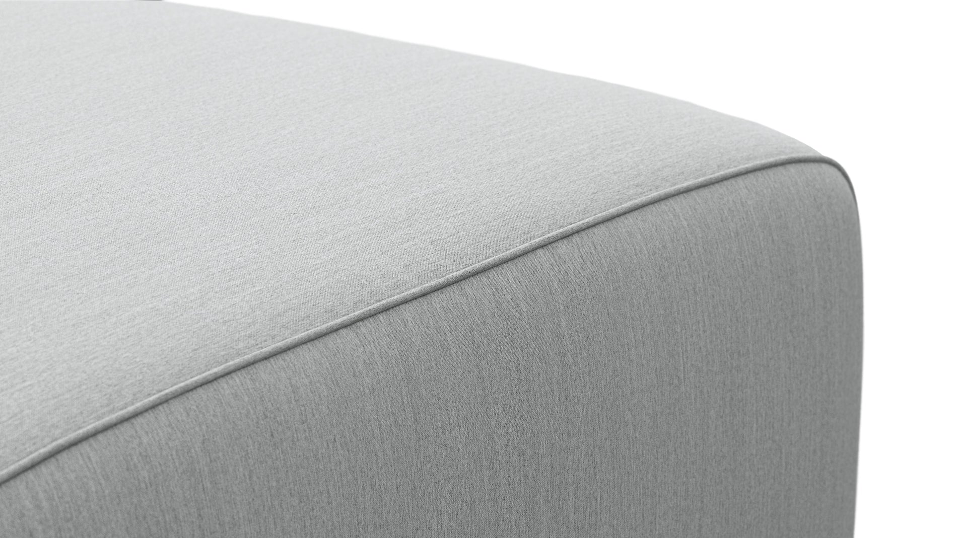 BondBond - Bond Outdoor Sectional, Open End, Right, Dove Grey Performance Weave