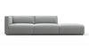Bond - Bond - Bond Outdoor Sectional, Open End, Right, Dove Grey Performance Weave - Image 1
