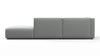 Bond - Bond - Bond Outdoor Sectional, Open End, Right, Dove Grey Performance Weave - Image 5