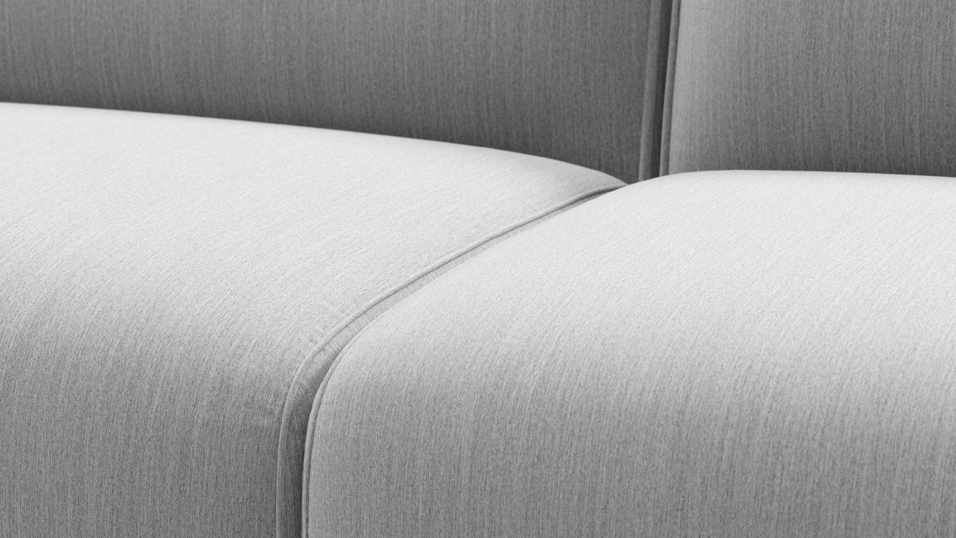 BondBond - Bond Outdoor Sectional, Open End, Left, Dove Grey Performance Weave