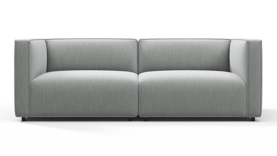 BondBond - Bond Outdoor Two Seater Sofa, Dove Grey Performance Weave