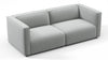 Bond - Bond - Bond Outdoor Two Seater Sofa, Dove Grey Performance Weave - Image 3