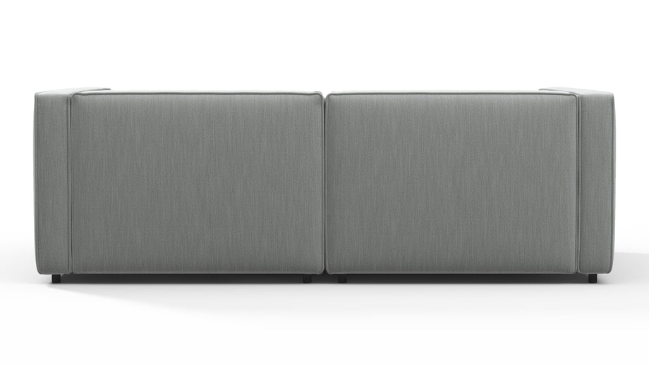 BondBond - Bond Outdoor Two Seater Sofa, Dove Grey Performance Weave