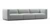 Bond - Bond - Bond Outdoor Three Seater Sofa, Dove Grey Performance Weave - Image 2