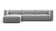 Bond - Bond - Bond Outdoor Sectional, Left Chaise, Dove Grey Performance Weave - Image 1