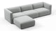 Bond - Bond - Bond Outdoor Sectional, Left Chaise, Dove Grey Performance Weave - Image 3