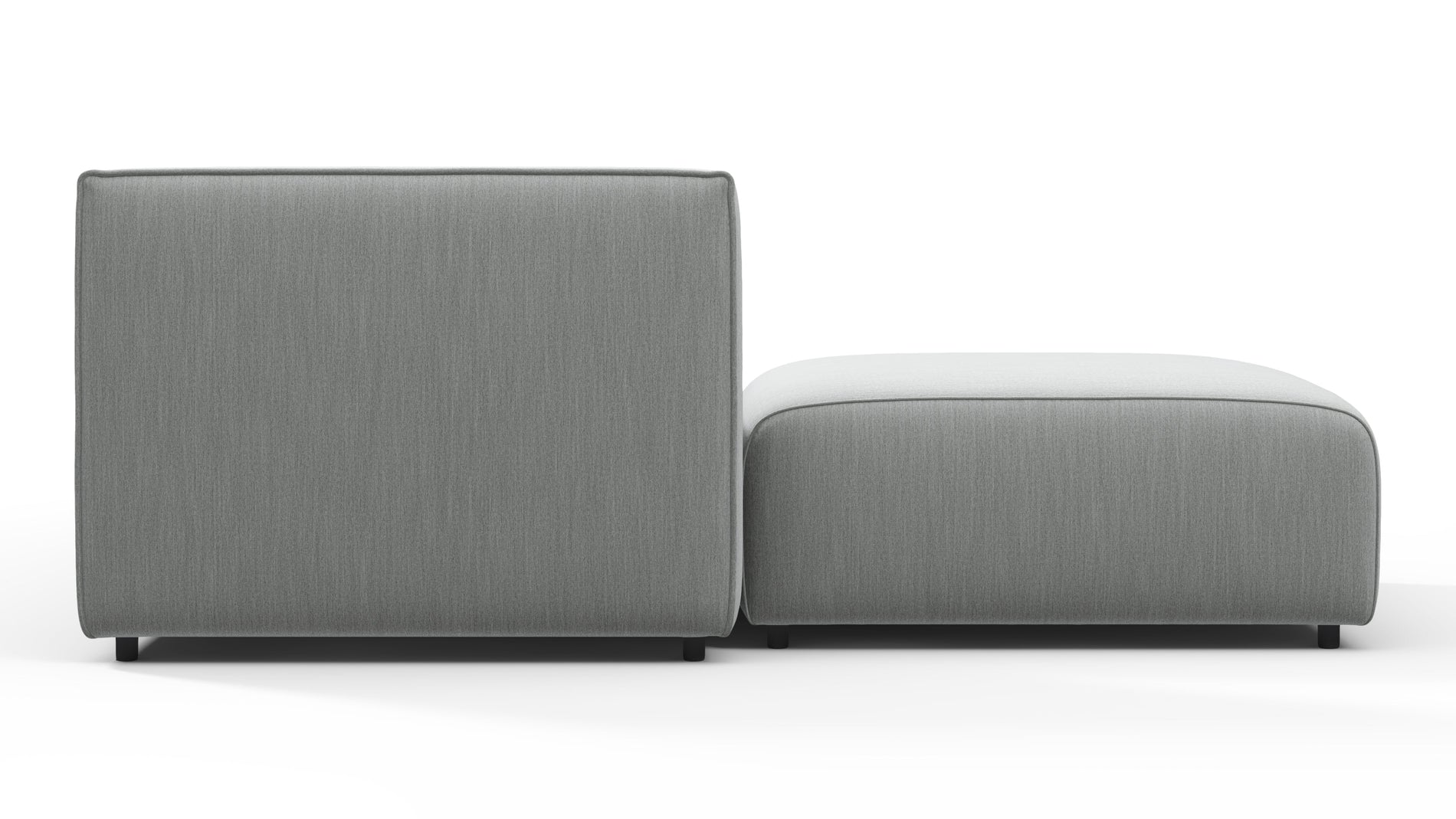 BondBond - Bond Outdoor Sectional, Left Chaise, Dove Grey Performance Weave