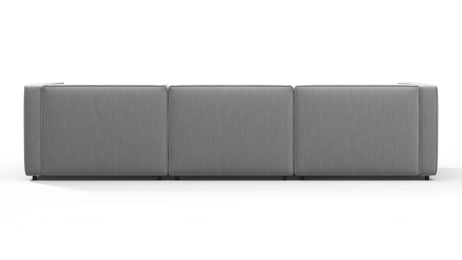 BondBond - Bond Outdoor Sectional, Left Chaise, Dove Grey Performance Weave