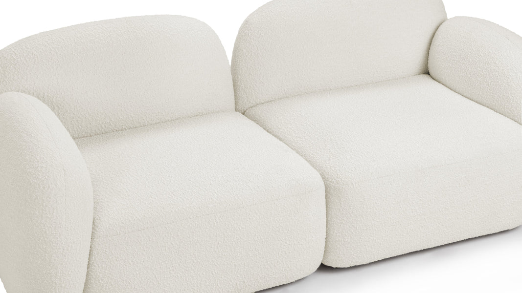 GigiGigi - Gigi Two Seater Sofa, White Boucle