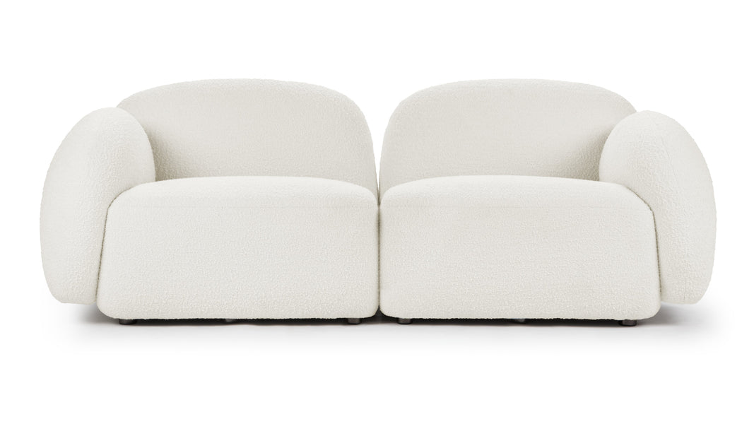 GigiGigi - Gigi Two Seater Sofa, White Boucle