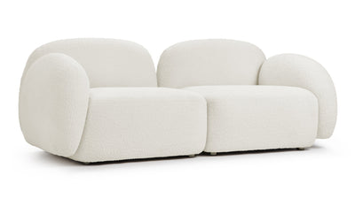 Gigi - Gigi - Gigi Two Seater Sofa, White Boucle - Image 3