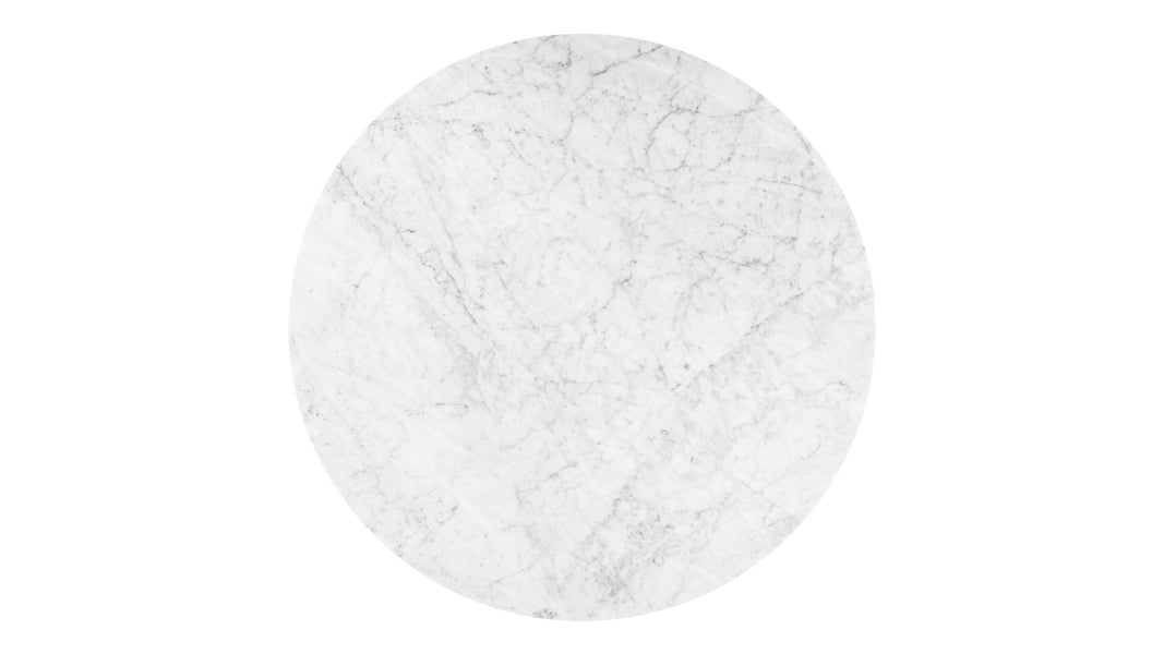 FirelliFirelli - Firelli Round Dining Table, Carrara Marble, 48in