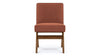 Jeanneret Upholstered Side Chair - Jeanneret Upholstered Side Chair - Pierre Jeanneret Upholstered Side Chair, Burnt Red Weave - Image 1