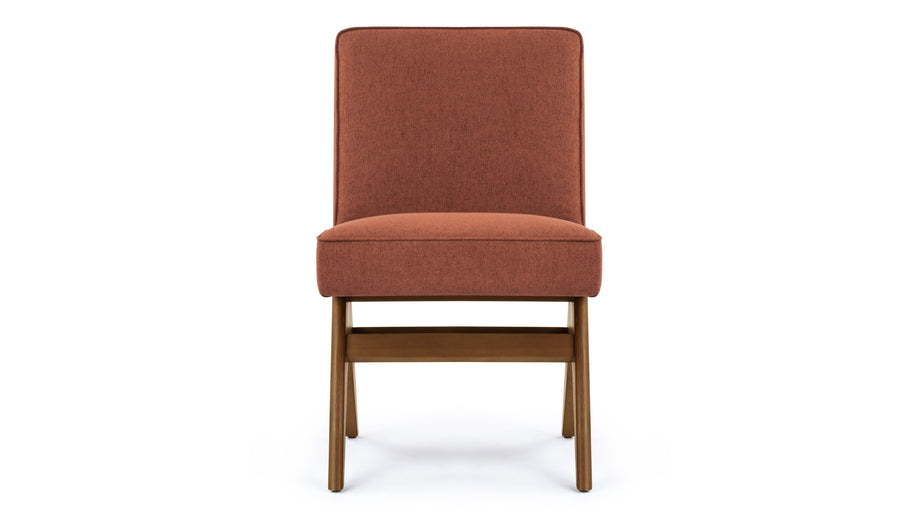 Jeanneret Upholstered Side ChairJeanneret Upholstered Side Chair - Pierre Jeanneret Upholstered Side Chair, Burnt Red Weave
