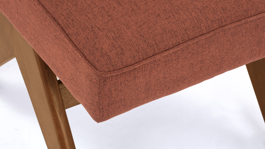 Jeanneret Upholstered Side ChairJeanneret Upholstered Side Chair - Pierre Jeanneret Upholstered Side Chair, Burnt Red Weave