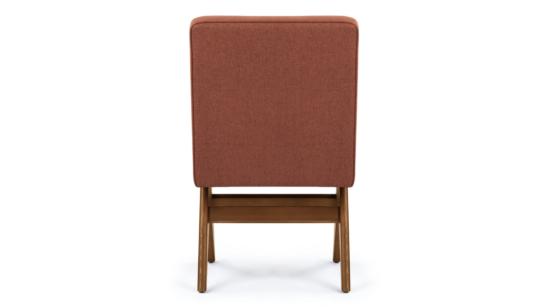 Jeanneret Upholstered Side ChairJeanneret Upholstered Side Chair - Pierre Jeanneret Upholstered Side Chair, Burnt Red Weave