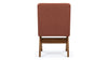 Jeanneret Upholstered Side Chair - Jeanneret Upholstered Side Chair - Pierre Jeanneret Upholstered Side Chair, Burnt Red Weave - Image 4