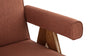 Jeanneret Upholstered Armchair - Jeanneret Upholstered Armchair - Pierre Jeanneret Upholstered Armchair, Burnt Red Weave - Image 5