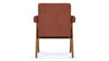 Jeanneret Upholstered Armchair - Jeanneret Upholstered Armchair - Pierre Jeanneret Upholstered Armchair, Burnt Red Weave - Image 4