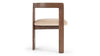 Rose - Rose - Rose Dining Chair, Mushroom Velvet and Walnut - Image 3