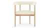 Andie - Andie - Andie Armchair, White Teddy and Natural Ash - Image 1