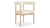 Andie - Andie - Andie Armchair, White Teddy and Natural Ash - Image 2